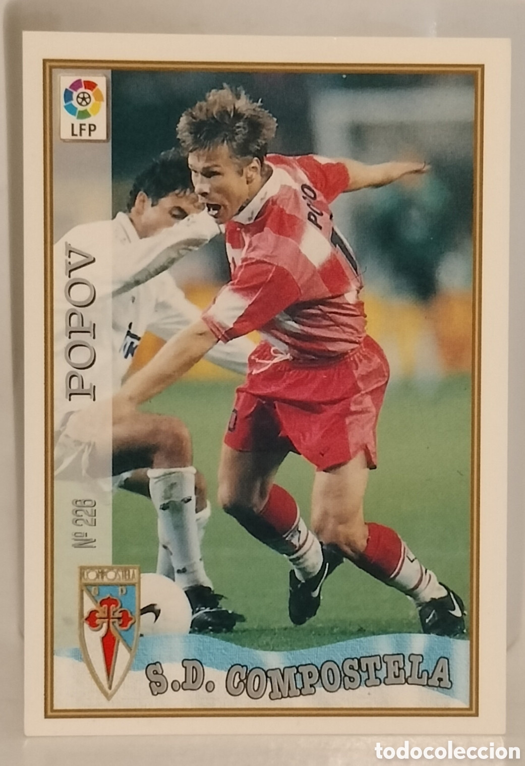 Cromos de F&uacute;tbol: Popov S.D.Compostela 96-97