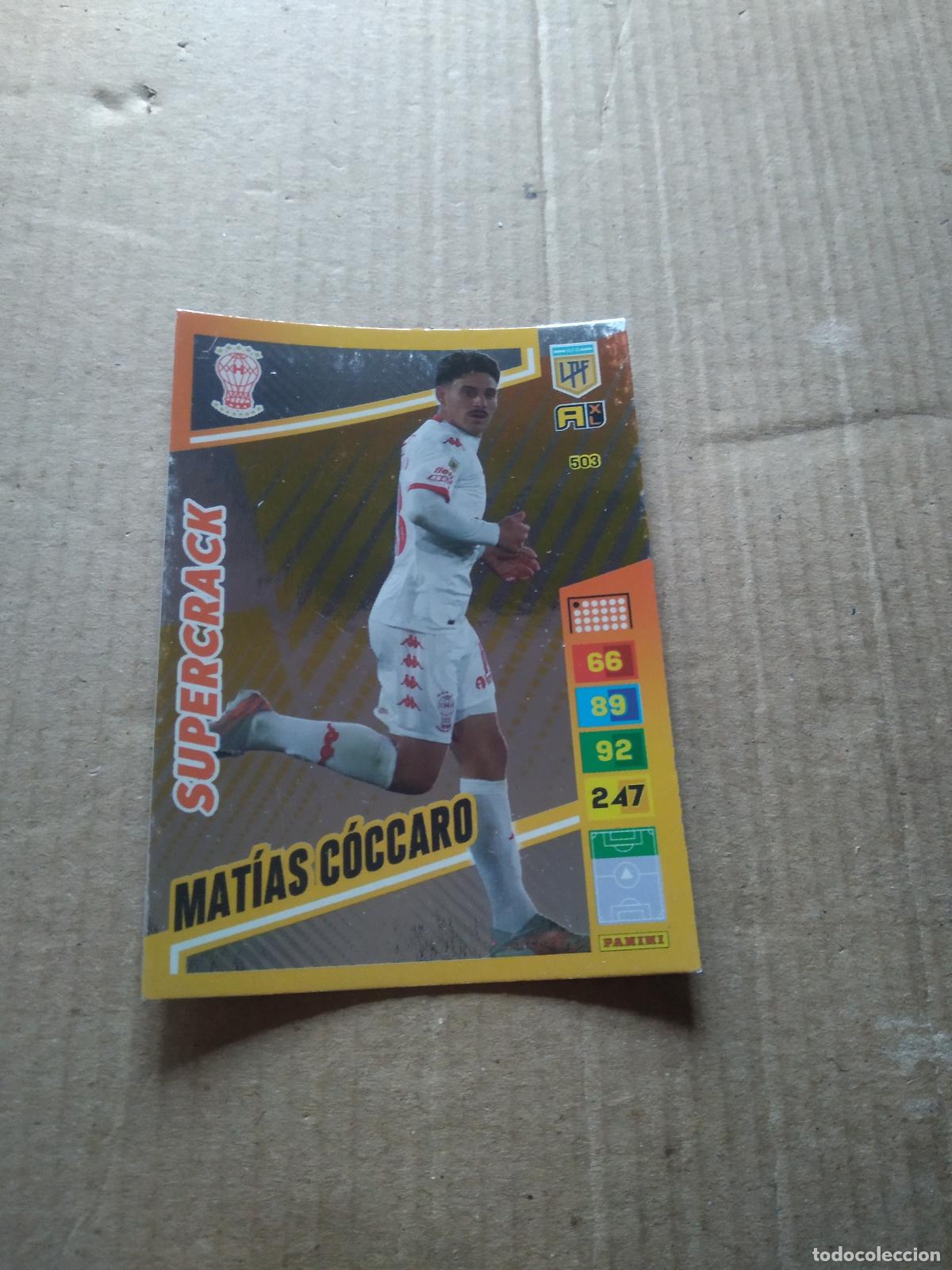 Cromos de F&uacute;tbol: 503 MATIAS COCCARO HURACAN CROMO FUTBOL PANINI ARGENTINO 2023 LIGA ARGENTINA ADRENALYN
