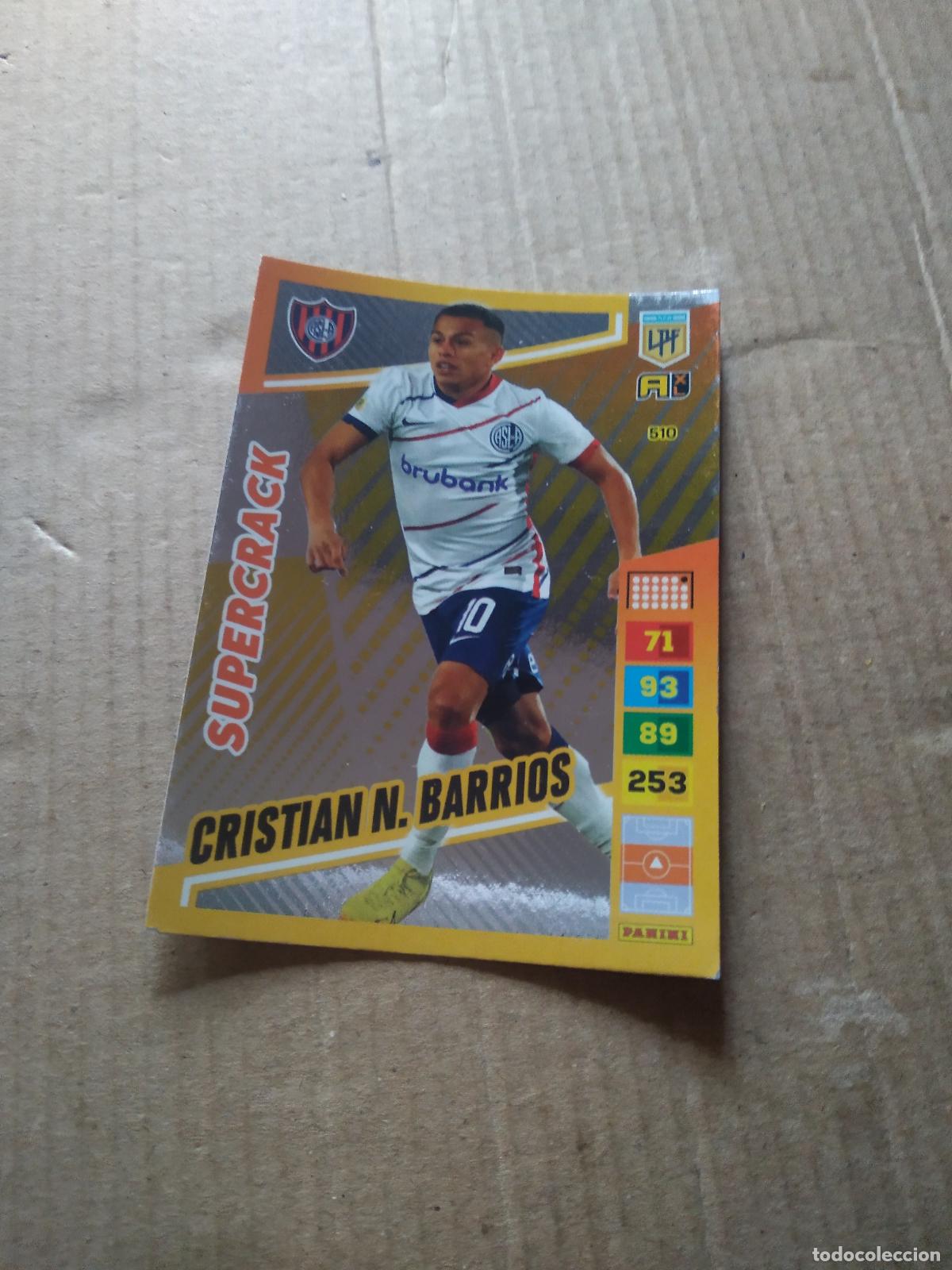 Cromos de F&uacute;tbol: 510 CRISTIAN N BARRIOS SAN LORENZO CROMO FUTBOL PANINI ARGENTINO 2023 LIGA ARGENTINA ADRENALYN