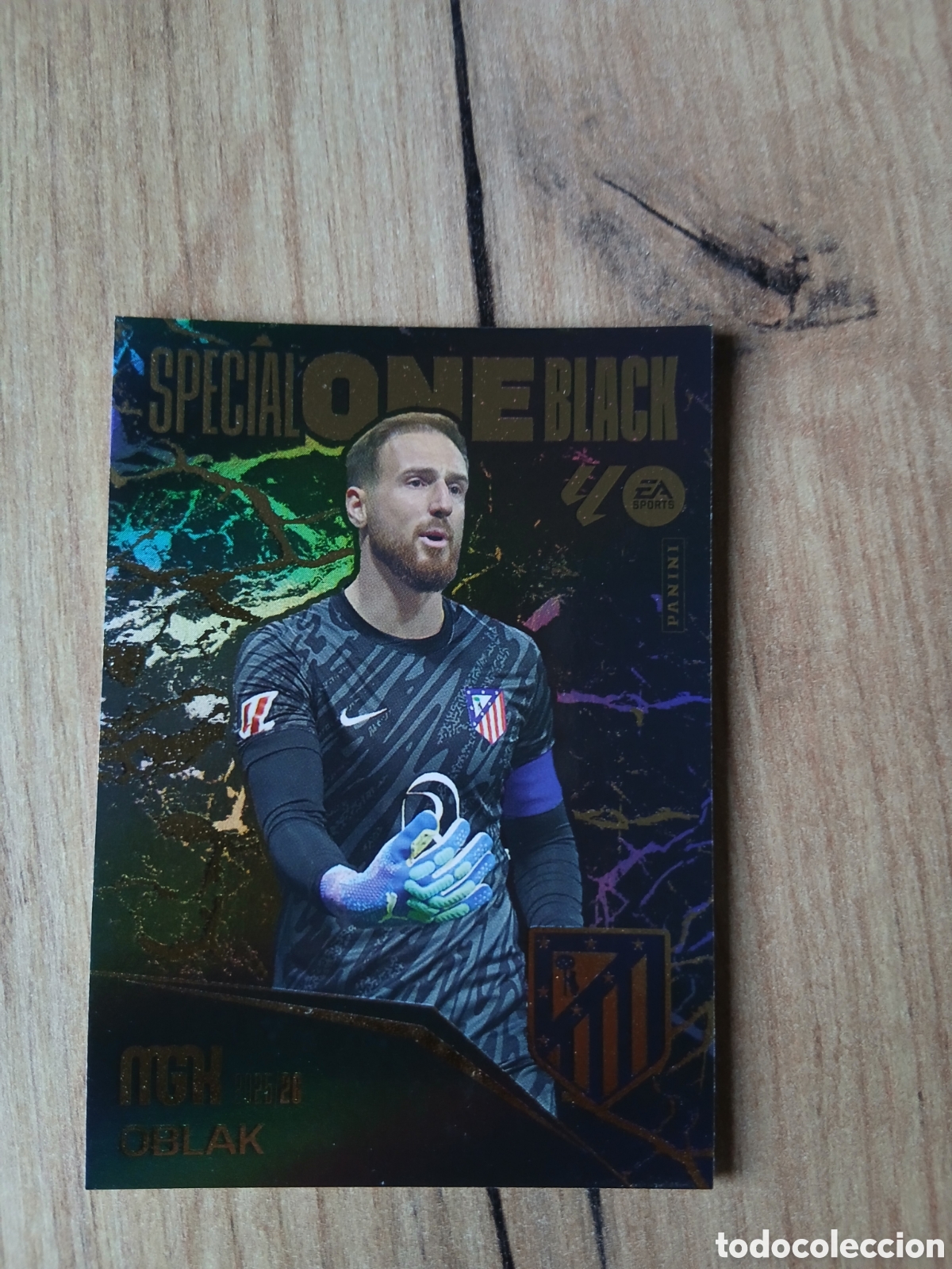Cromos de F&uacute;tbol: CARD Oblak (SPECIAL ONE BLACK) LIGA 25-26 2025 2026 MEGACRACKS MGK