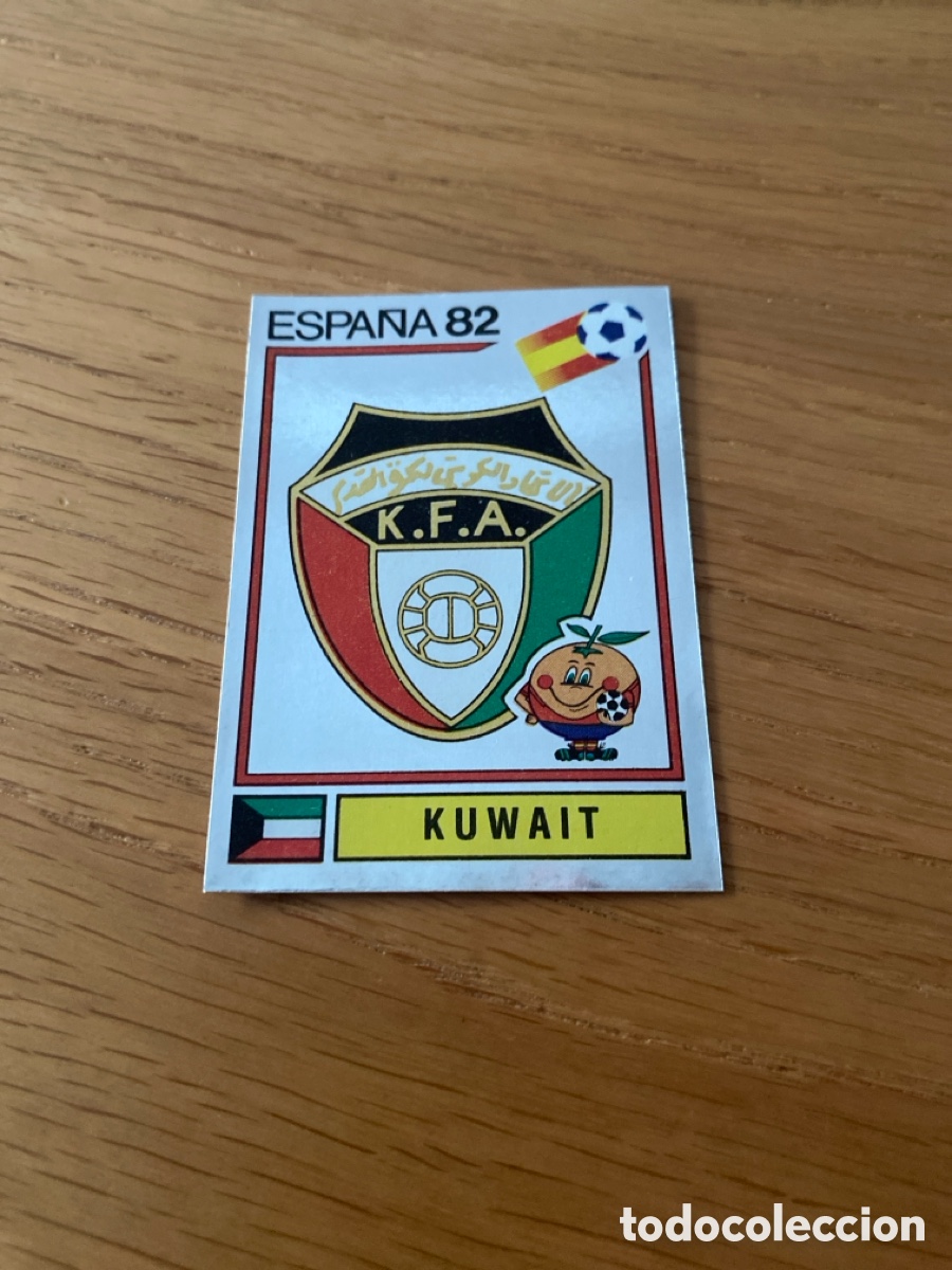 Cartes &agrave; collectionner de Football: Cromo panini mundial Espa&ntilde;a 82 n&uacute;mero 228 escudo Kuwait - Sticker album world cup Spain 1982 badge