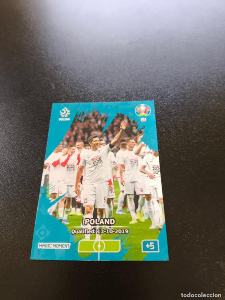 Cromos de F&uacute;tbol: 15 Poland POLONIA LEWANDOWSKI BARCELONA PANINI ADRENALYN XL EURO 2020 EUROCOPA NO LIGA ESTE