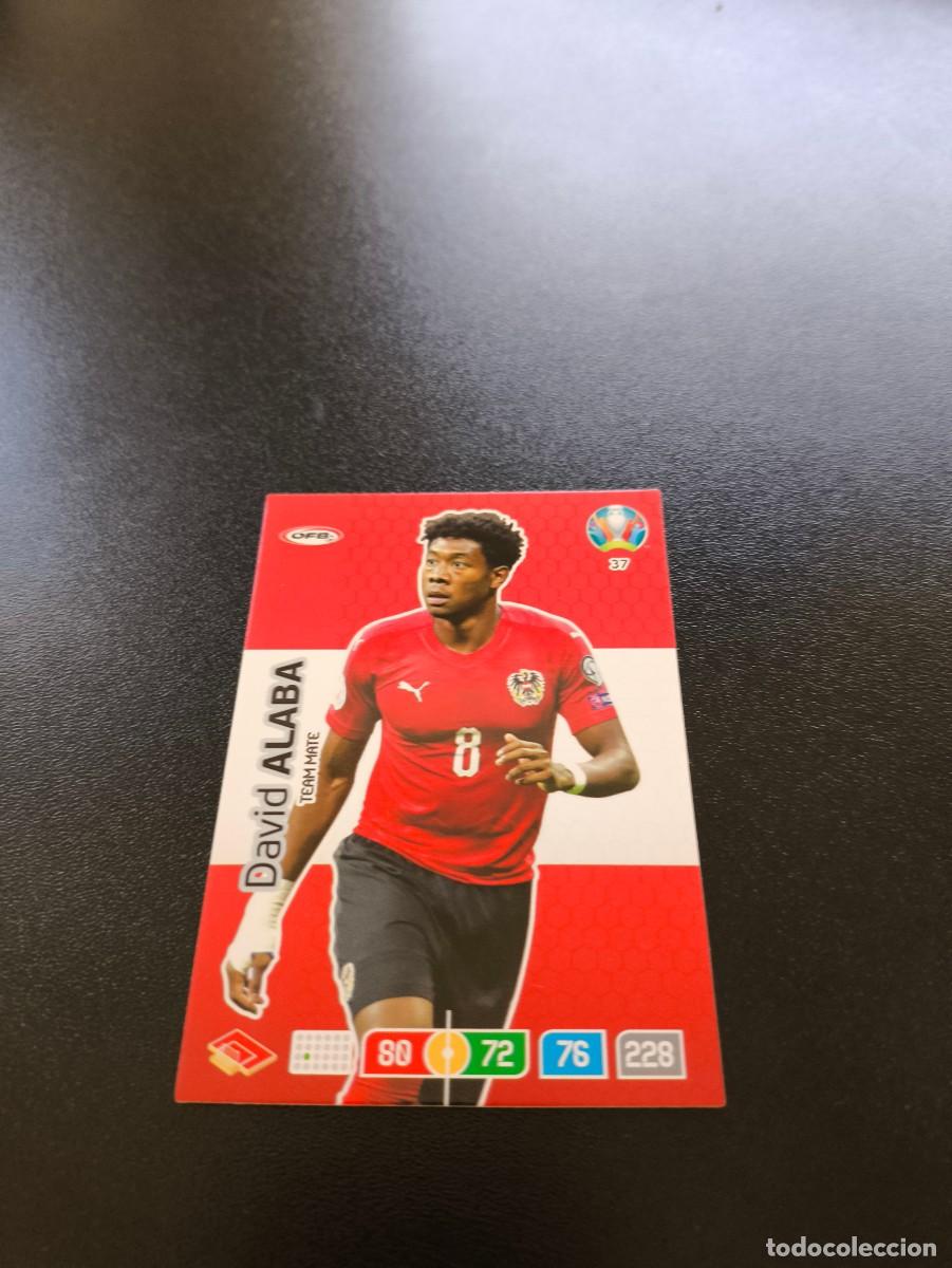 Cromos de F&uacute;tbol: 37 David Alaba REAL MADRID AUSTRIA PANINI ADRENALYN XL EURO 2020 EUROCOPA NO LIGA ESTE