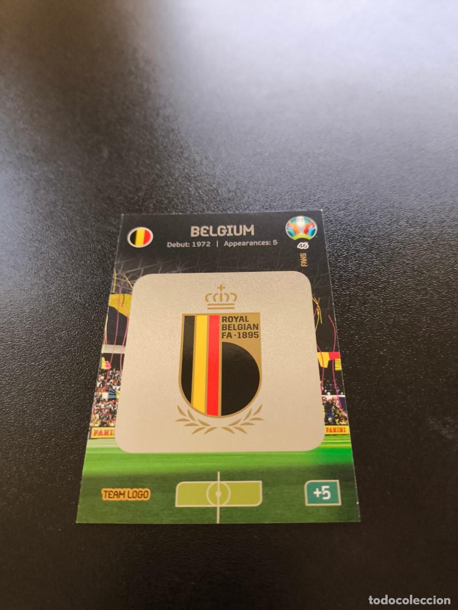 Cromos de F&uacute;tbol: 46 LOGO ESCUDO BELBIA BELGIUM PANINI ADRENALYN XL EURO 2020 EUROCOPA NO LIGA ESTE