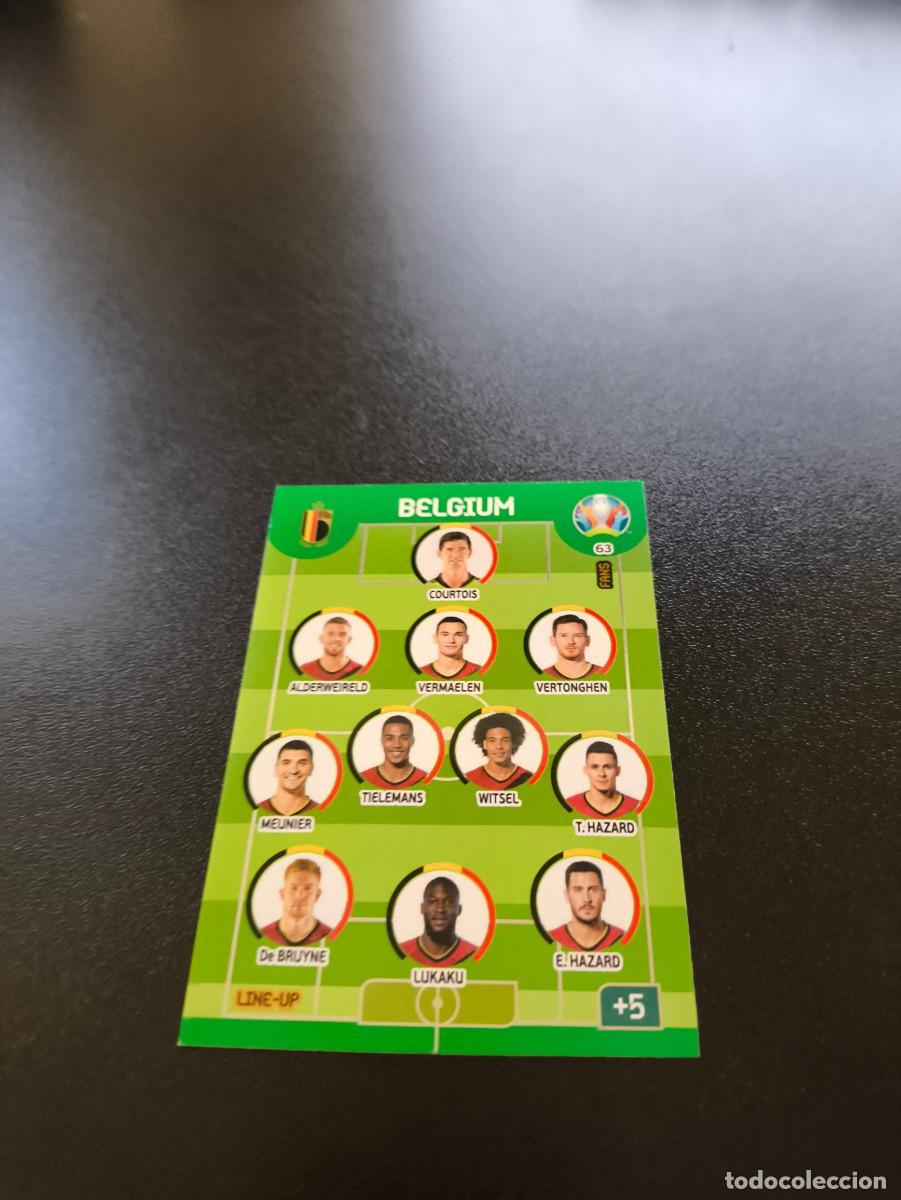 Cromos de F&uacute;tbol: 63 Line-Up TEAM EQUIPO BELGIUM BELGICA PANINI ADRENALYN XL EURO 2020 EUROCOPA NO LIGA ESTE