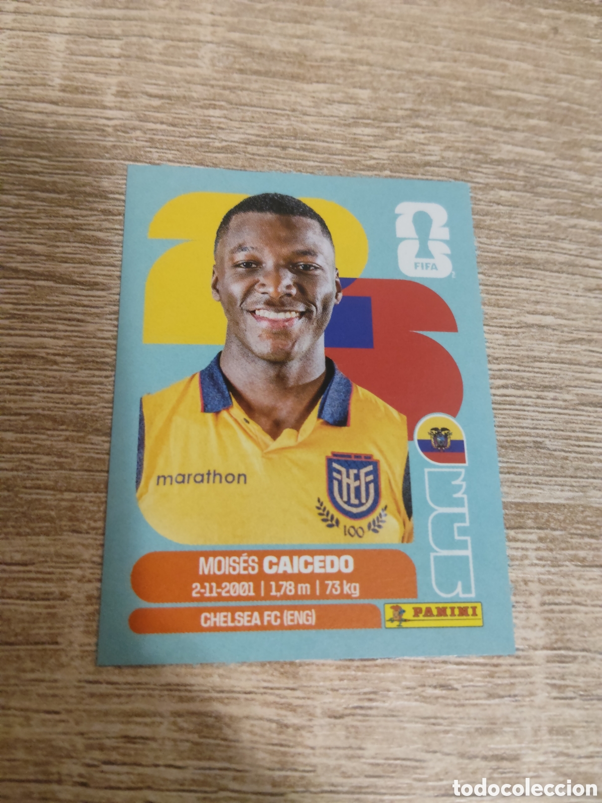 Cromos de Futebol: Panini mundial 2026 ECU 9 Mois&eacute;s Caicedo Ecuador