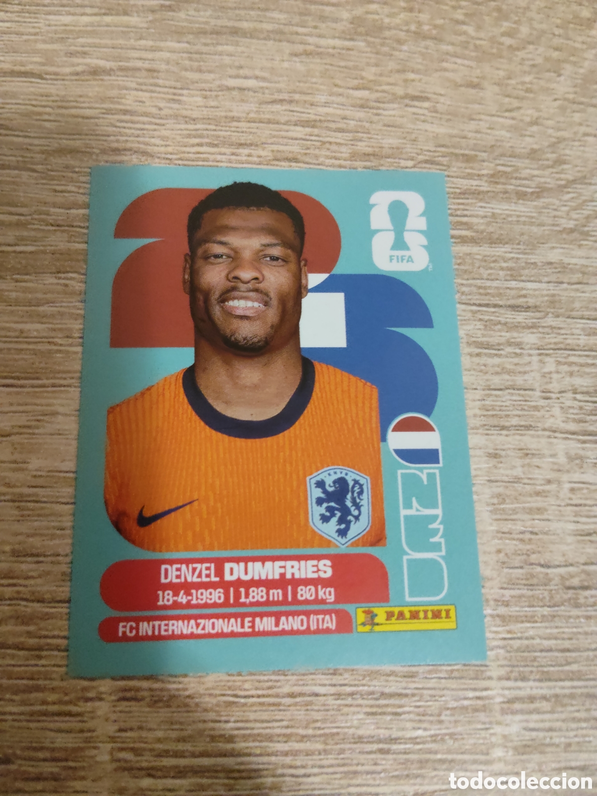 Cromos de Futebol: Panini mundial 2026 NED 6 Denzel Dumfries Holanda