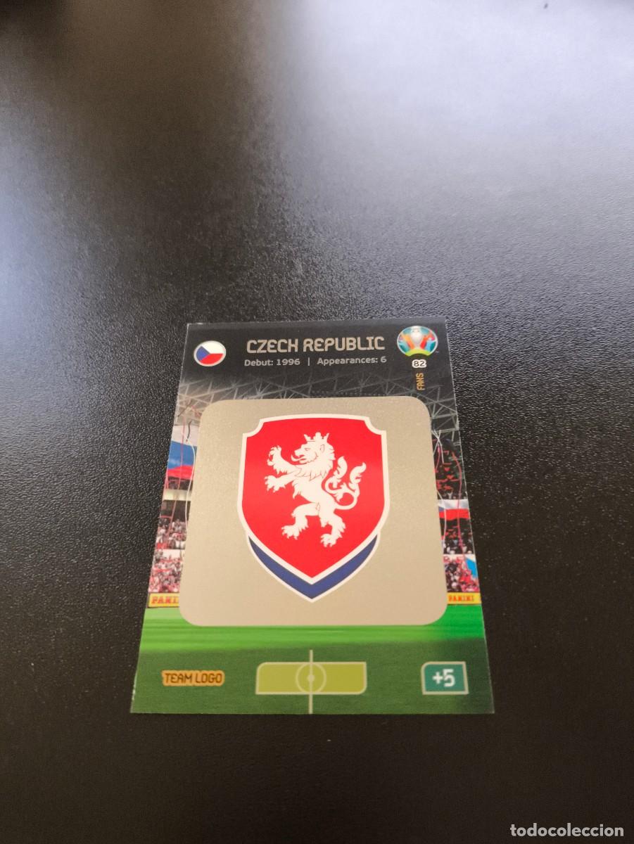 Cromos de F&uacute;tbol: 82 LOGO ESCUDO REPUBLICA CHECA CHEQUIA PANINI ADRENALYN XL EURO 2020 EUROCOPA NO LIGA ESTE