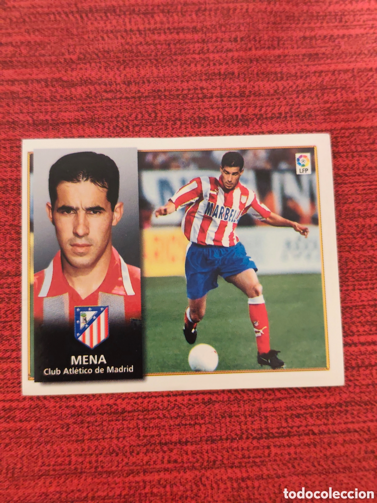 Cromos de F&uacute;tbol: FICHAJE 1 MENA ATL&Eacute;TICO MADRID EDICIONES ESTE 1998 1999
