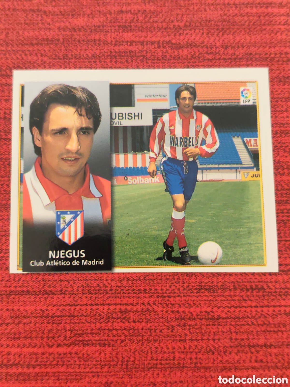 Cromos de F&uacute;tbol: FICHAJE 4 NJEGUS ATL&Eacute;TICO MADRID EDICIONES ESTE 1998 1999