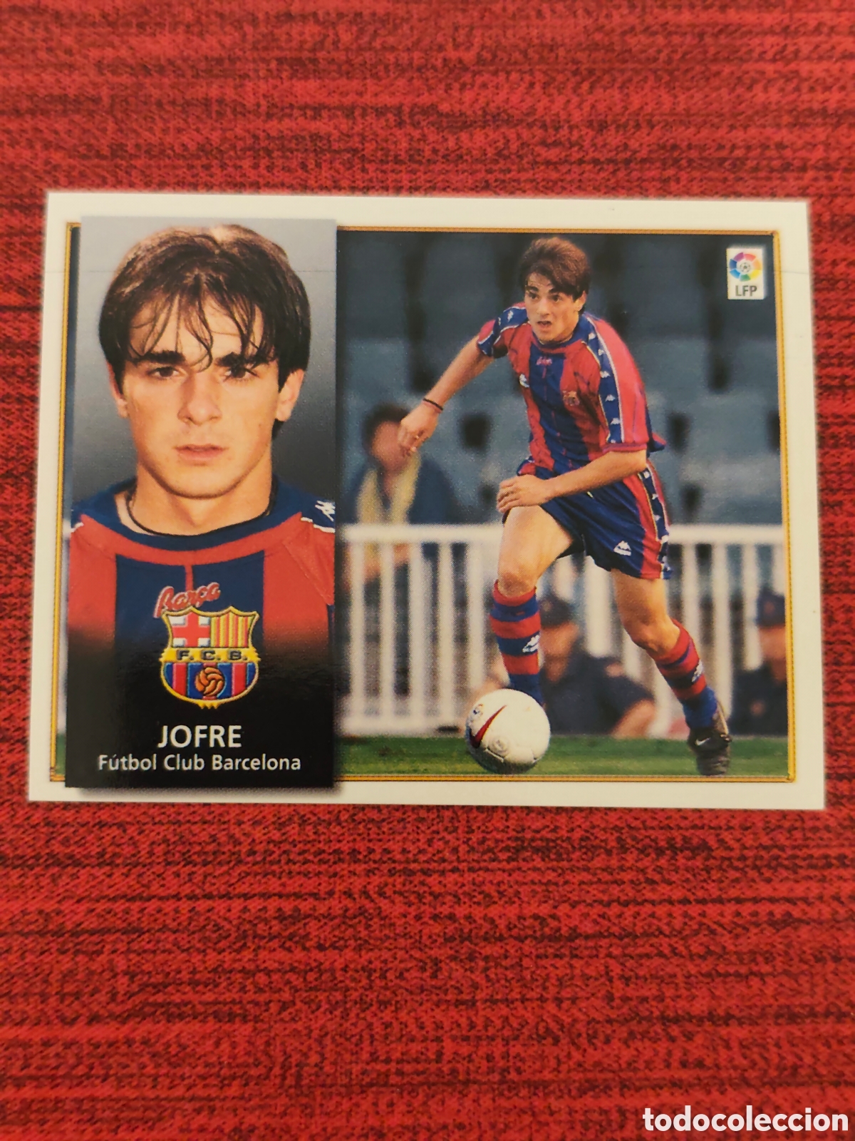 Cromos de F&uacute;tbol: FICHAJE 5 JOFRE FC BARCELONA EDICIONES ESTE 1998 1999