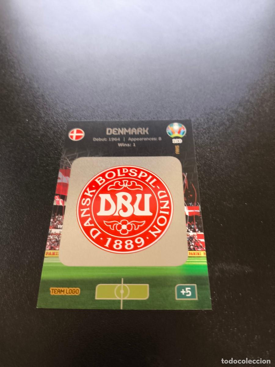 Fu&szlig;ball-Sticker: 100 LOGO ESCUDO DINAMARCA DENMARK PANINI ADRENALYN XL EURO 2020 EUROCOPA NO LIGA ESTE