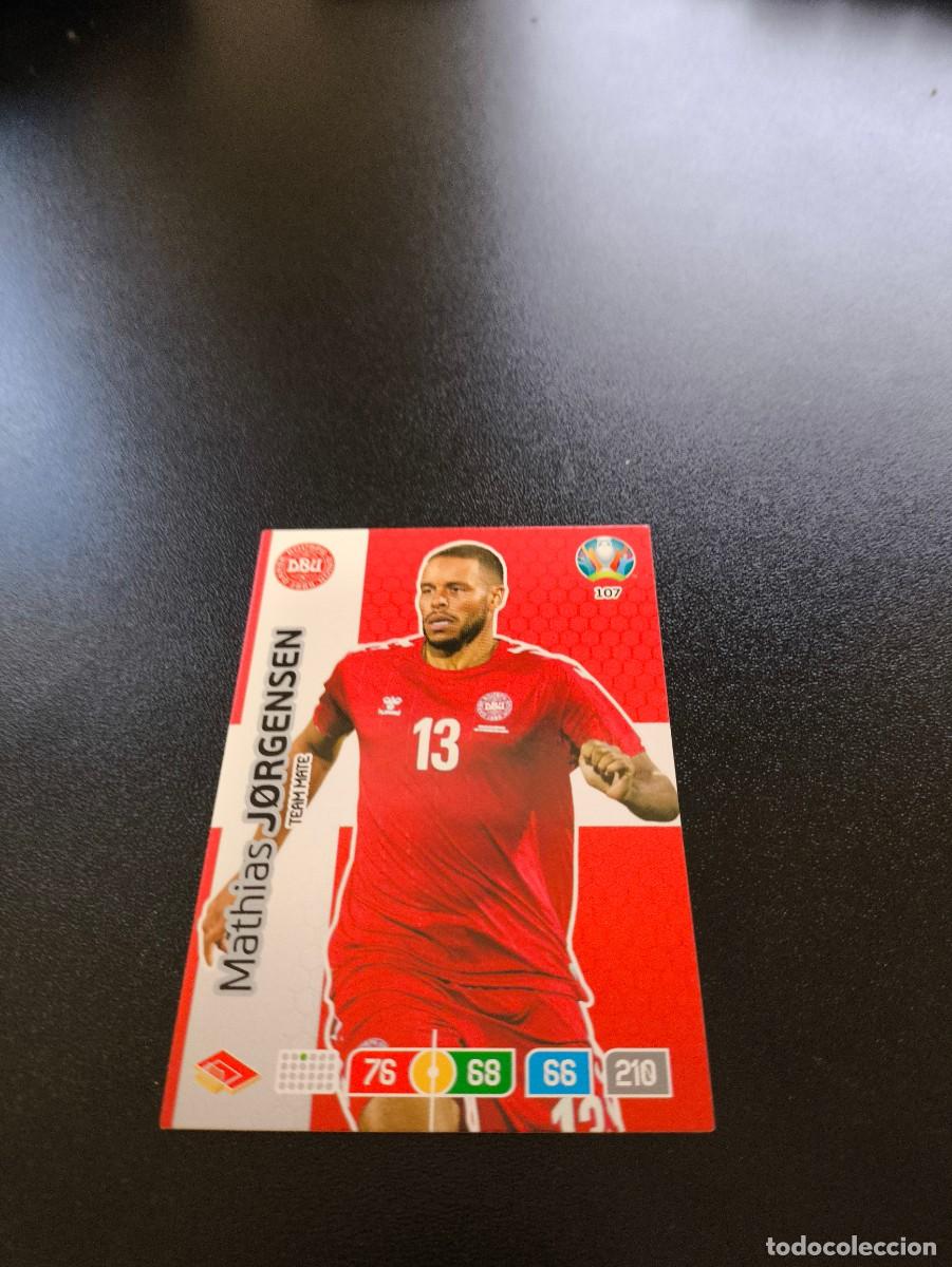 Fu&szlig;ball-Sticker: 107 Mathias J&oslash;rgensen DINAMARCA DENMARK PANINI ADRENALYN XL EURO 2020 EUROCOPA NO LIGA ESTE