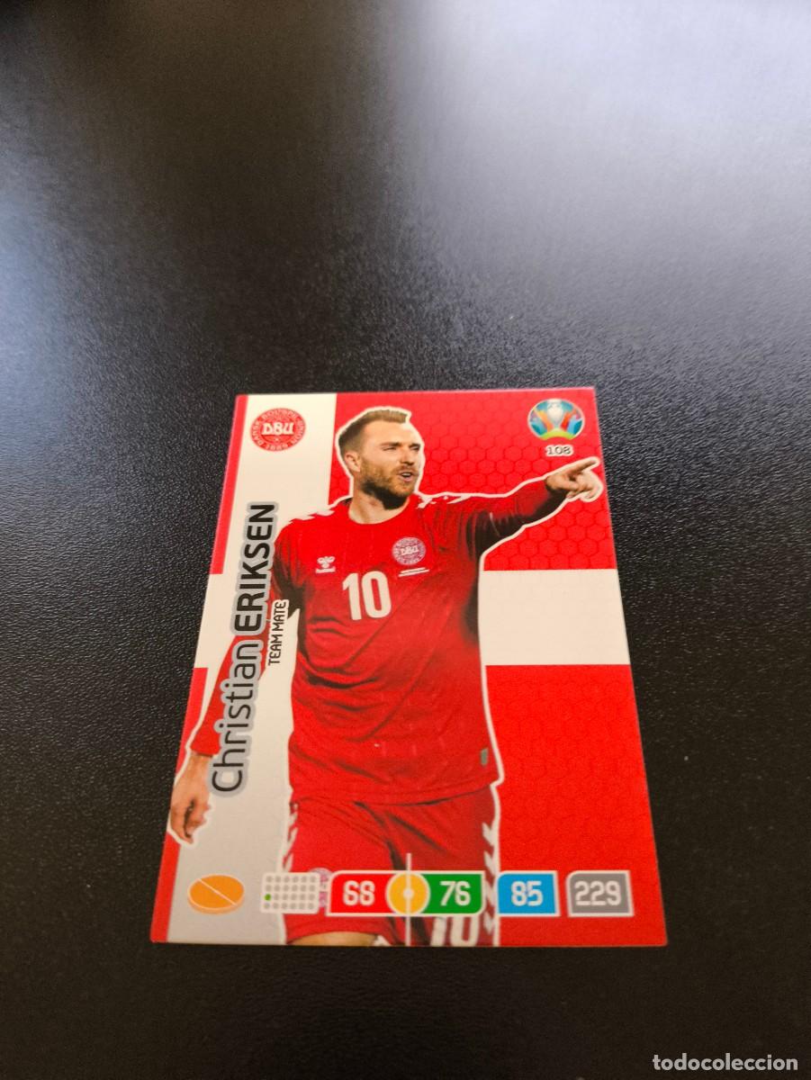 Fu&szlig;ball-Sticker: 108 Christian Eriksen DINAMARCA DENMARK PANINI ADRENALYN XL EURO 2020 EUROCOPA NO LIGA ESTE