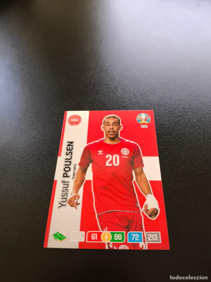 Cromos de F&uacute;tbol: 110 Yussuf Poulsen DINAMARCA DENMARK PANINI ADRENALYN XL EURO 2020 EUROCOPA NO LIGA ESTE