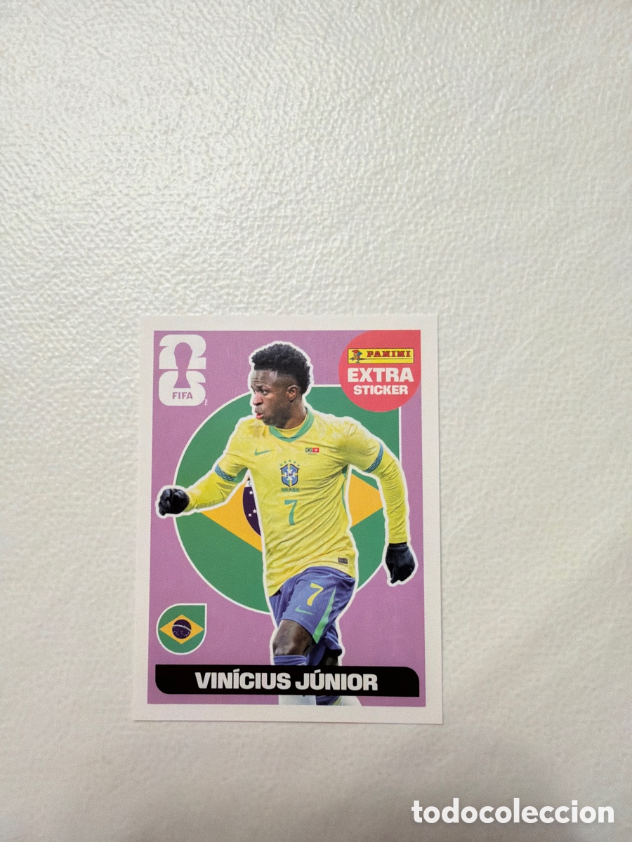 Cromos de F&uacute;tbol: Extra sticker panini world cup 2026 Vinicius Junior Base