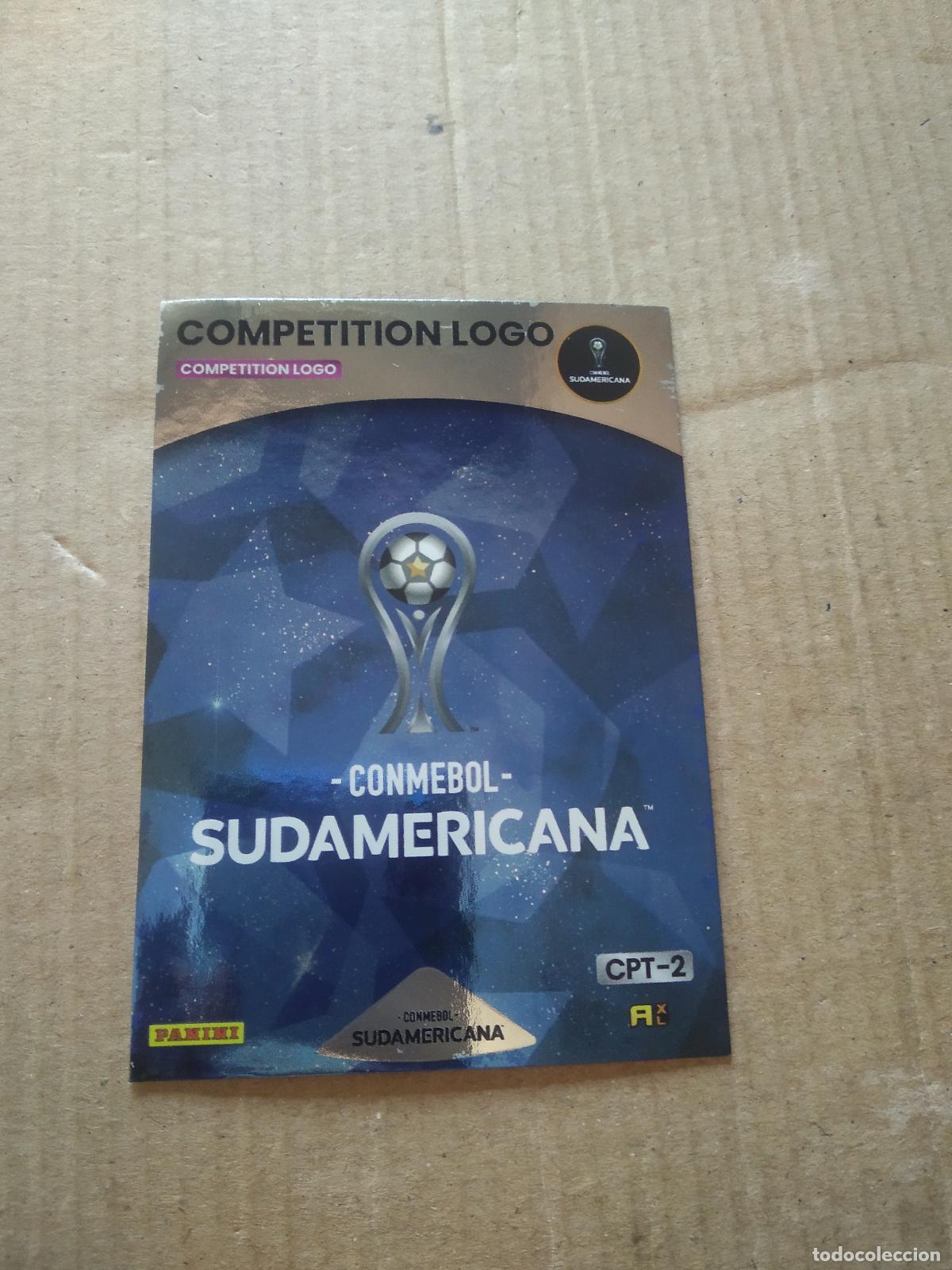 Figurine di Calcio: CPT 2 COMPETITION LOGO CROMO FUTBOL PANINI ADRENALYN CONMEBOL LIBERTADORES SUDAMERICANA 2024