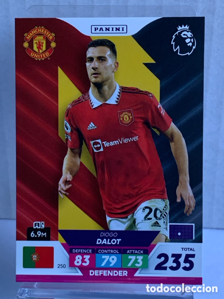 Fu&szlig;ball-Sticker: 250 Diogo Dalot Manchester United Base card Panini Adrenalyn Premier XL Plus 2023