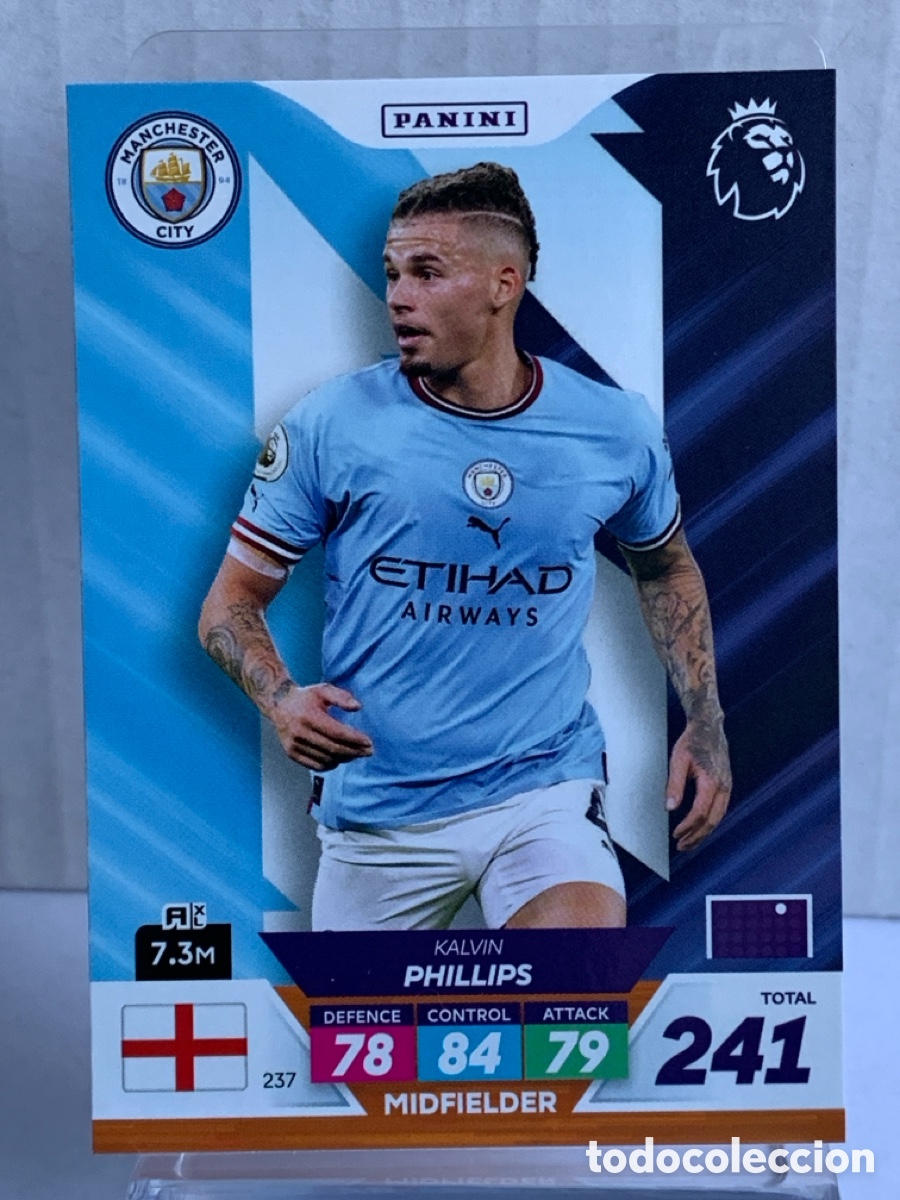 Fu&szlig;ball-Sticker: 237 Kalvin Phillips Manchester City Base card Panini Adrenalyn Premier XL Plus 2023