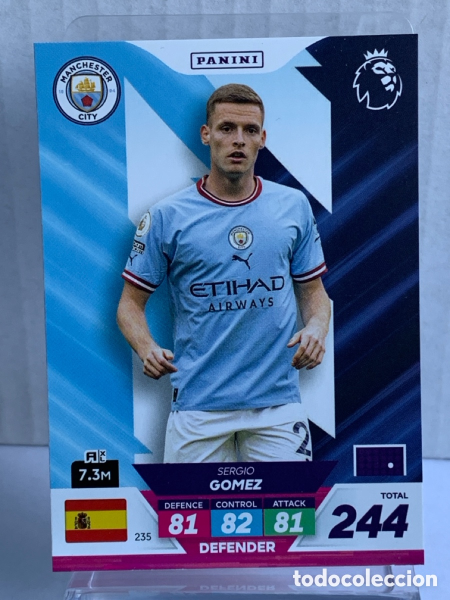 Fu&szlig;ball-Sticker: 235 Sergio G&oacute;mez Manchester City Base card Panini Adrenalyn Premier XL Plus 2023
