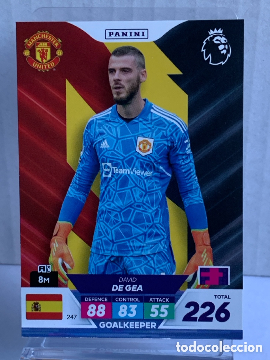 Fu&szlig;ball-Sticker: 247 David De Gea Manchester United Base card Panini Adrenalyn Premier XL Plus 2023