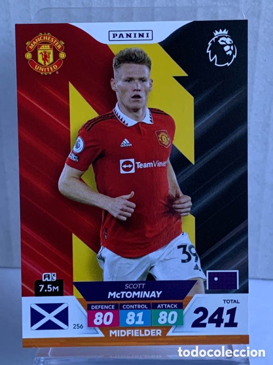 Fu&szlig;ball-Sticker: 256 Scott McTominay Manchester United Base card Panini Adrenalyn Premier XL Plus 2023