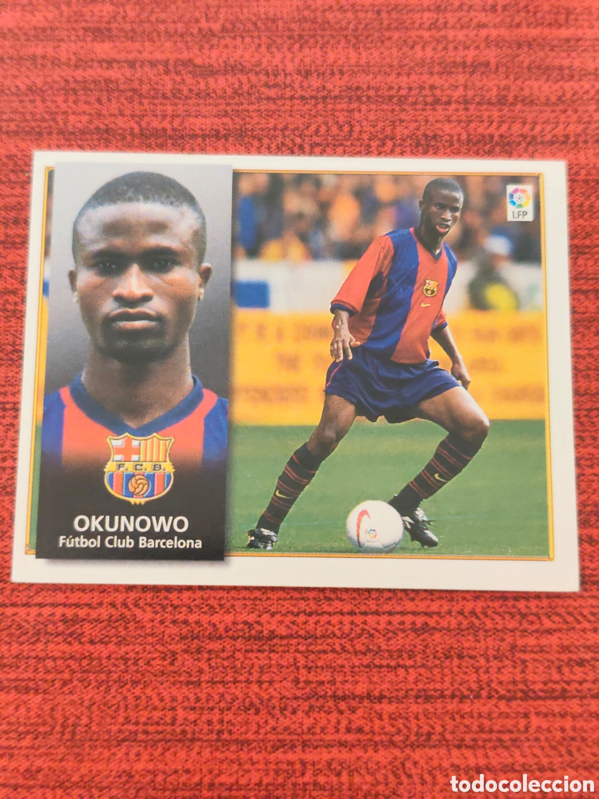 Cromos de F&uacute;tbol: FICHAJE 28 OKUNOWO FC BARCELONA EDICIONES ESTE 1998 1999