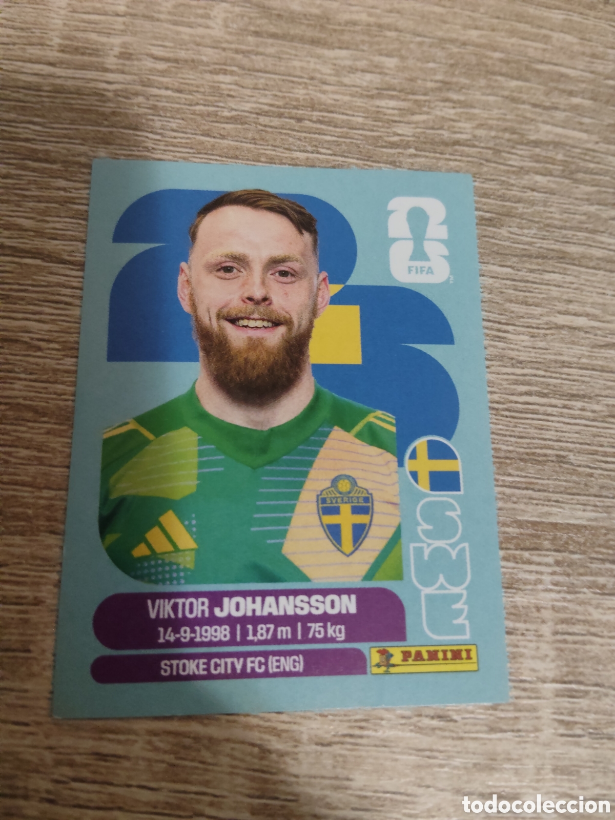 Cromos de F&uacute;tbol: Panini mundial 2026 SWE 2 Viktor Johansson Suecia
