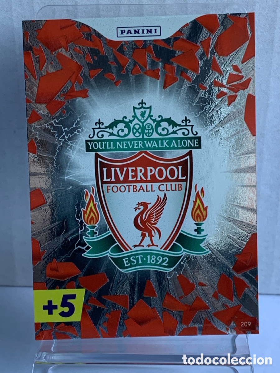 Figurine di Calcio: 209 Liverpool Crest Liverpool Team Logo Panini Adrenalyn Premier XL Plus 2023