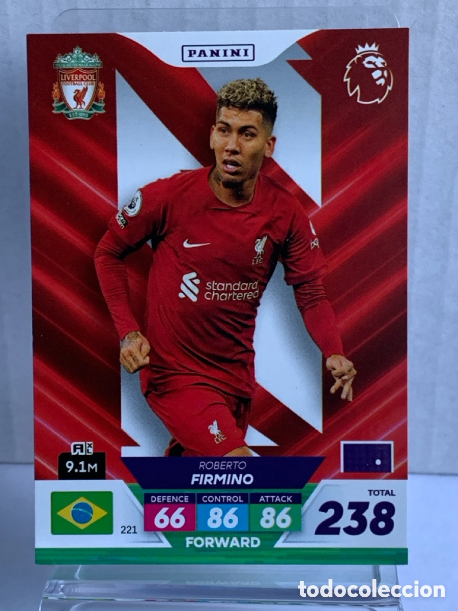 Fu&szlig;ball-Sticker: 221 Roberto Firmino Liverpool Base card Panini Adrenalyn Premier XL Plus 2023
