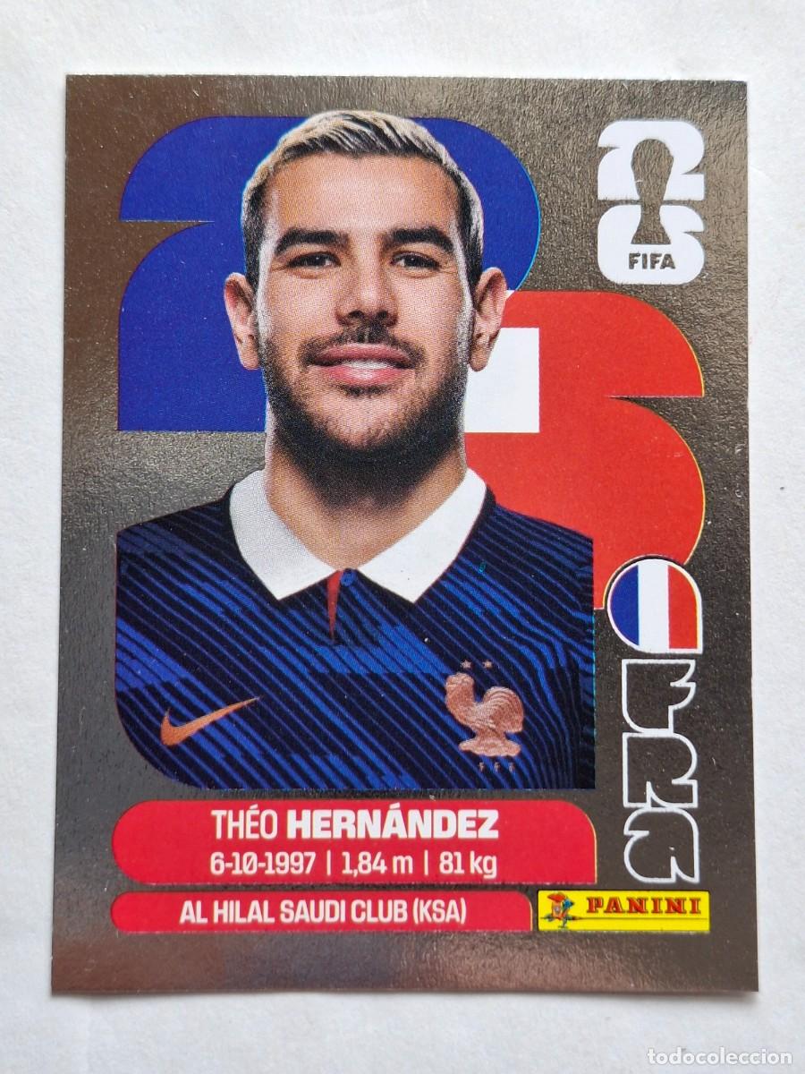 Football Stickers: SILVER Parallel #FRA 3 THEO HERNANDEZ (France) - Panini FIFA World Cup 2026 Sticker