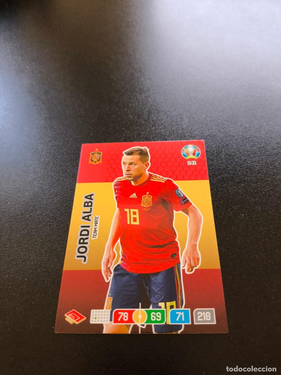 Cromos de Futebol: 141 Jordi Alba BARCELONA ESPA&Ntilde;A SPAIN PANINI ADRENALYN XL EURO 2020 EUROCOPA NO LIGA ESTE
