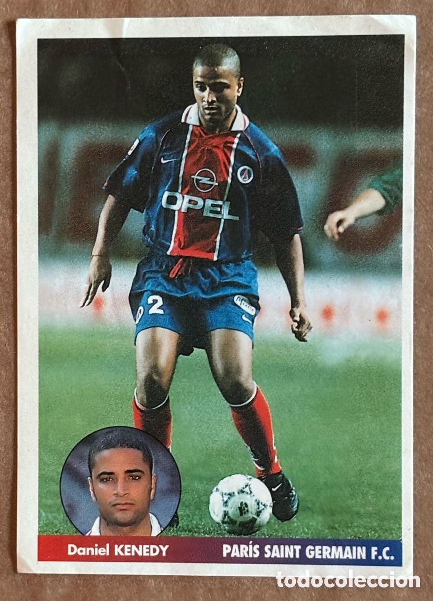 Cromos de Futebol: DANIEL KENEDY (PSG). CROMO COLECCI&Oacute;N PANINI LOS MEJORES EQUIPOS DE EUROPA 1996-97. #202. SIN PEGAR.