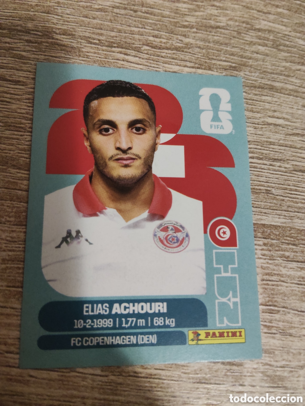 Cartes &agrave; collectionner de Football: Panini mundial 2026 TUN 15 Elias Achouri T&uacute;nez