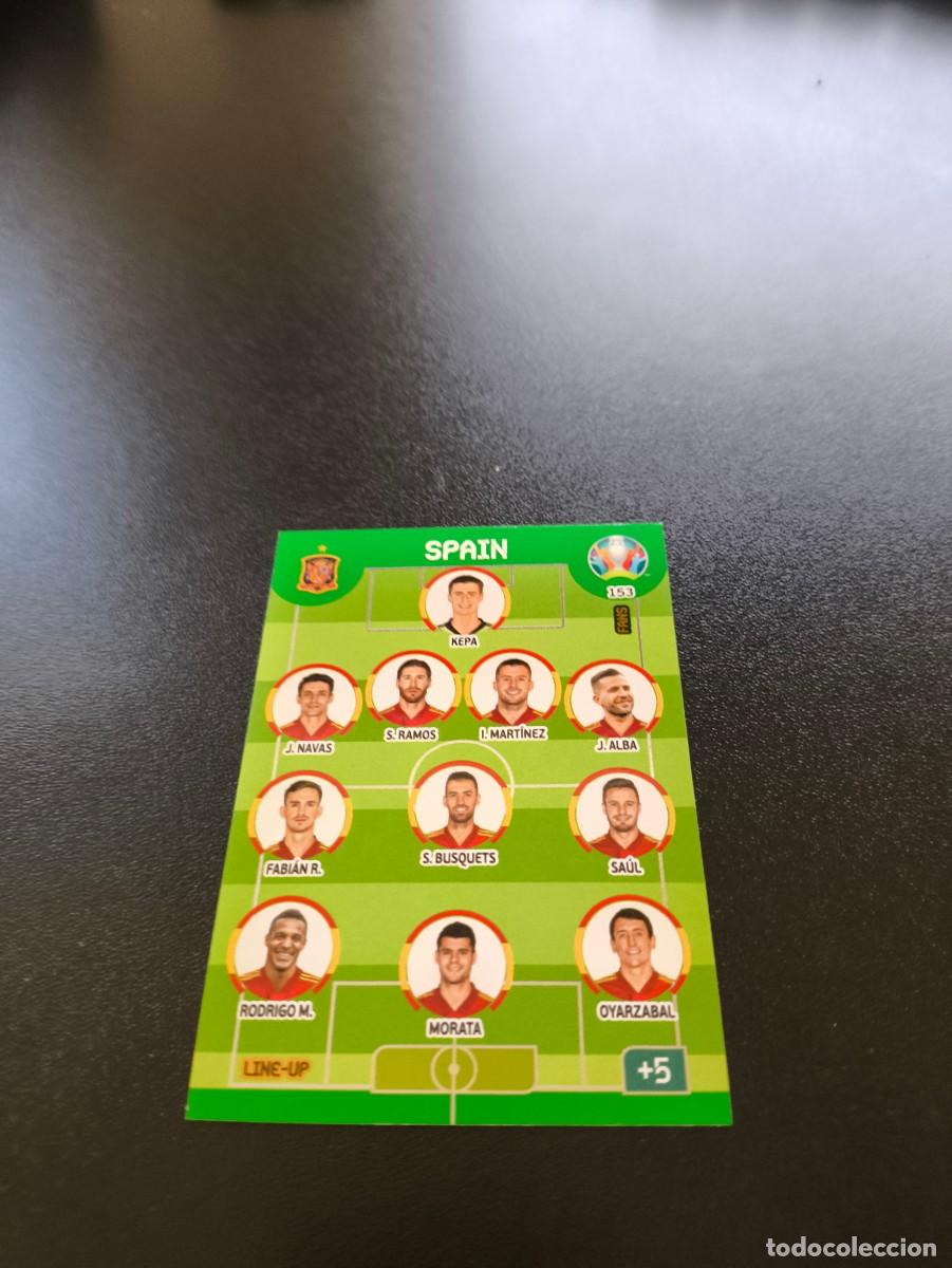 Cromos de F&uacute;tbol: 153 Line-Up TEAM EQUIPO ESPA&Ntilde;A SPAIN PANINI ADRENALYN XL EURO 2020 EUROCOPA NO LIGA ESTE