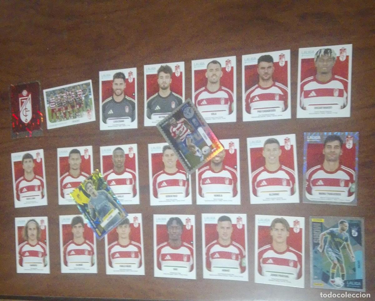 Fu&szlig;ball-Sticker: LOTE 23 STICKER DIFERENTES Y NUEVOS DEL GRANADA 2&ordf; DIVISION HYPERMOTION 25 26 PANINI 2025 2026 NUEVO