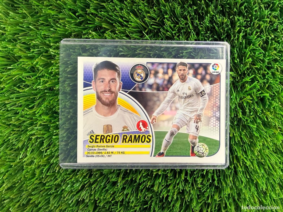 Fu&szlig;ball-Sticker: N&ordm; 5 Sergio Ramos Real Madrid CF Liga Este 16 17