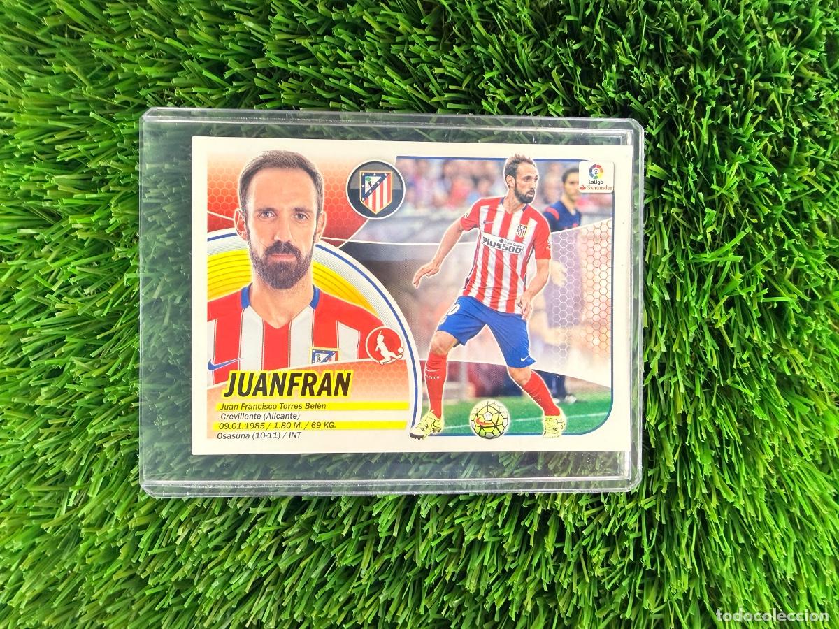 Cromos de F&uacute;tbol: N&ordm; 3 Juanfran Atl&eacute;tico de Madrid Liga Este 16 17