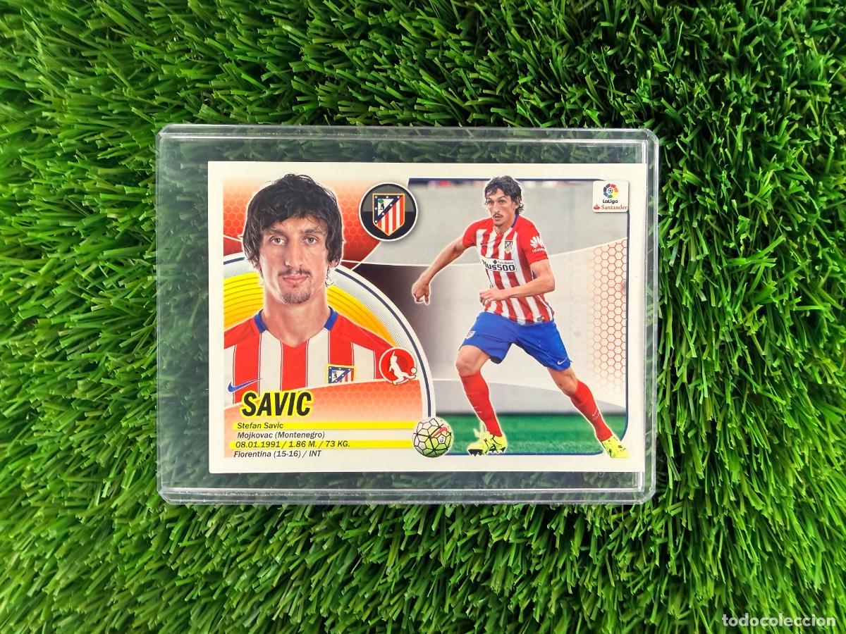 Cromos de F&uacute;tbol: N&ordm; 6A Savic Atl&eacute;tico de Madrid Liga Este 16 17