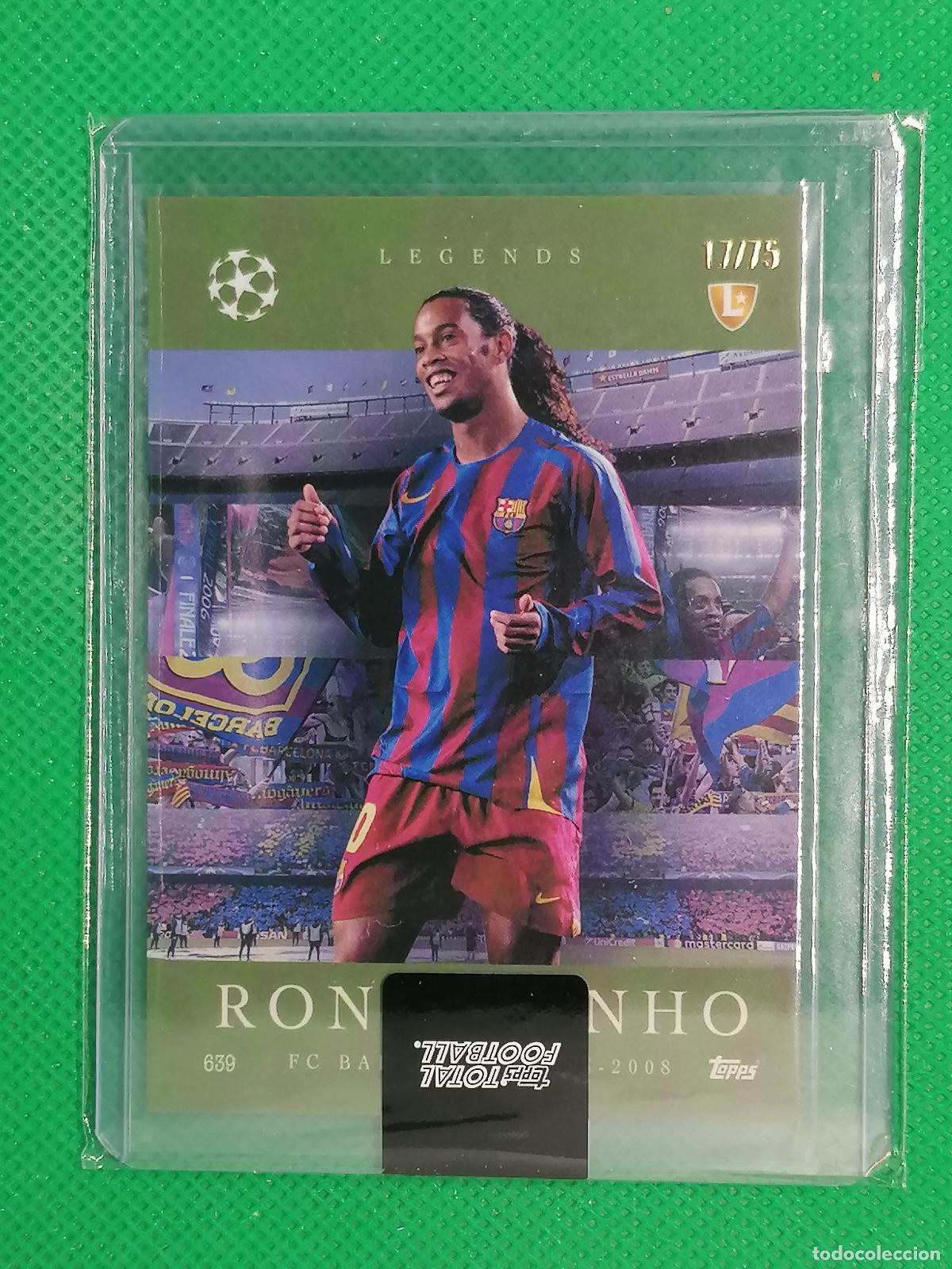 Cromos de F&uacute;tbol: 639 RONALDINHO BARCELONA LEGENDS /75 ⚽ TOPPS TOTAL FOOTBALL 25 26 2025 2026 ⚽