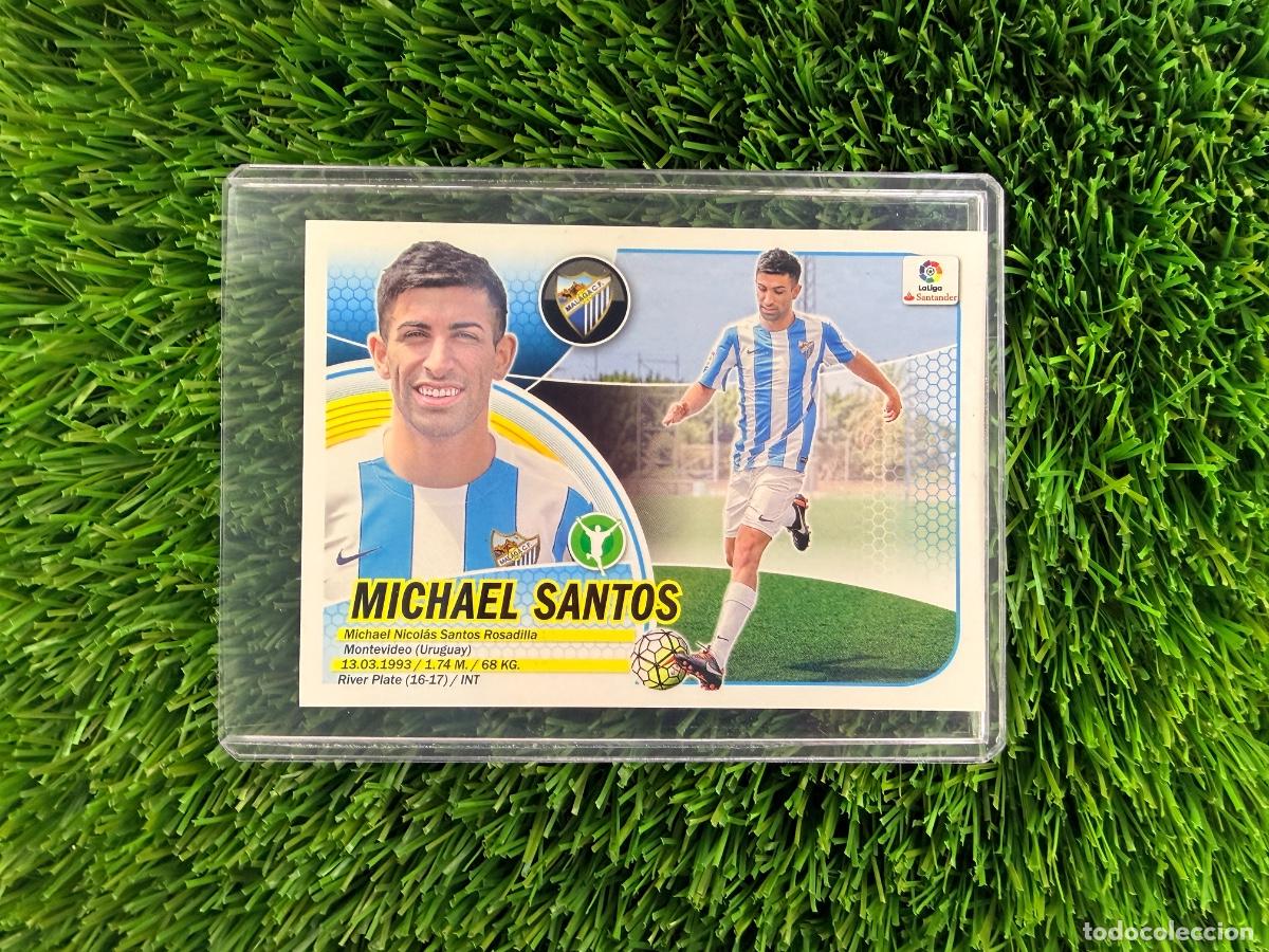 Cromos de F&uacute;tbol: N&ordm; 16 Michael Santos M&aacute;laga CF Liga Este 16 17