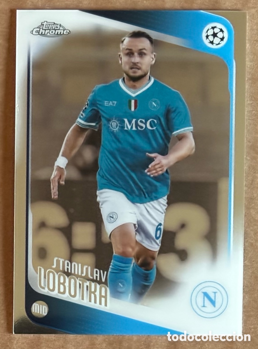 Cromos de F&uacute;tbol: STANISLAV LOBOTKA (SSC NAPOLI). CARTA TOPPS CHROME UEFA CHAMPIONS LEAGUE 2025/26. #11.