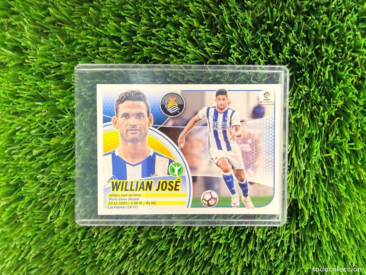 Cromos de F&uacute;tbol: N&ordm; 32 Willian Jos&eacute; &Uacute;ltimos Fichajes Real Sociedad Liga Este 16 17