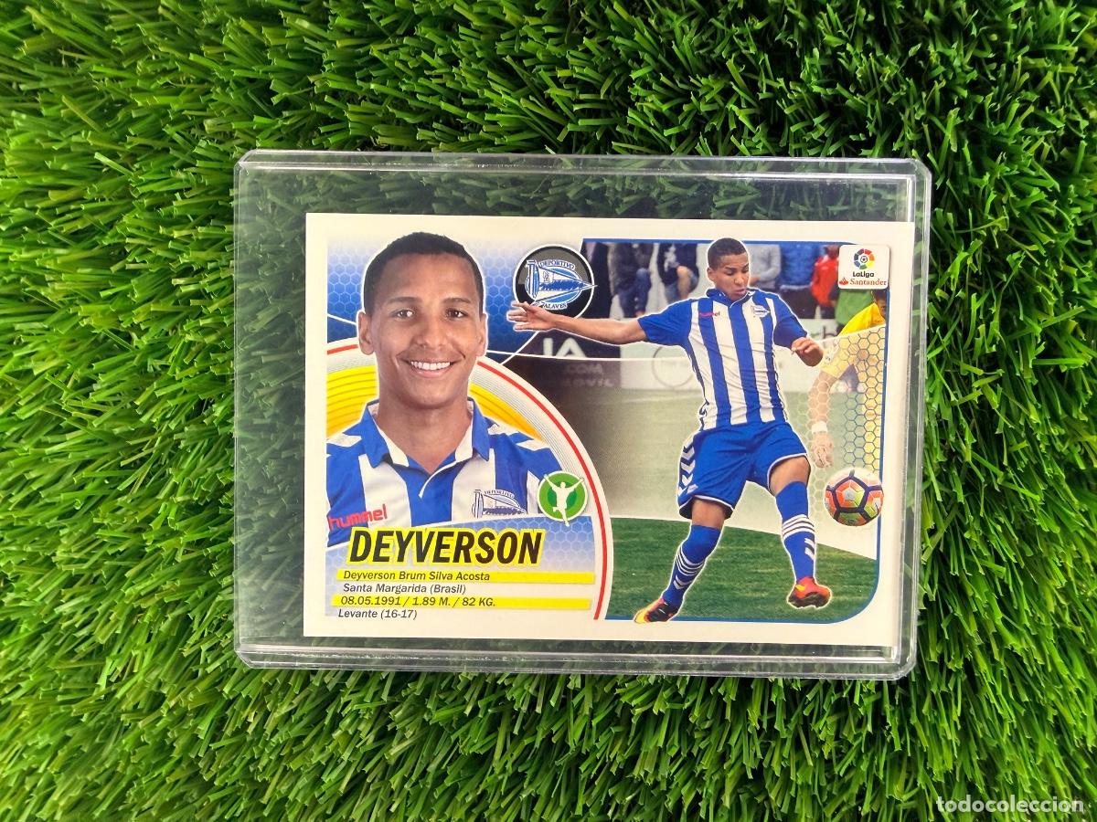 Football Stickers: N&ordm; 8 Deyverson &Uacute;ltimos Fichajes D Alav&eacute;s Liga Este 16 17
