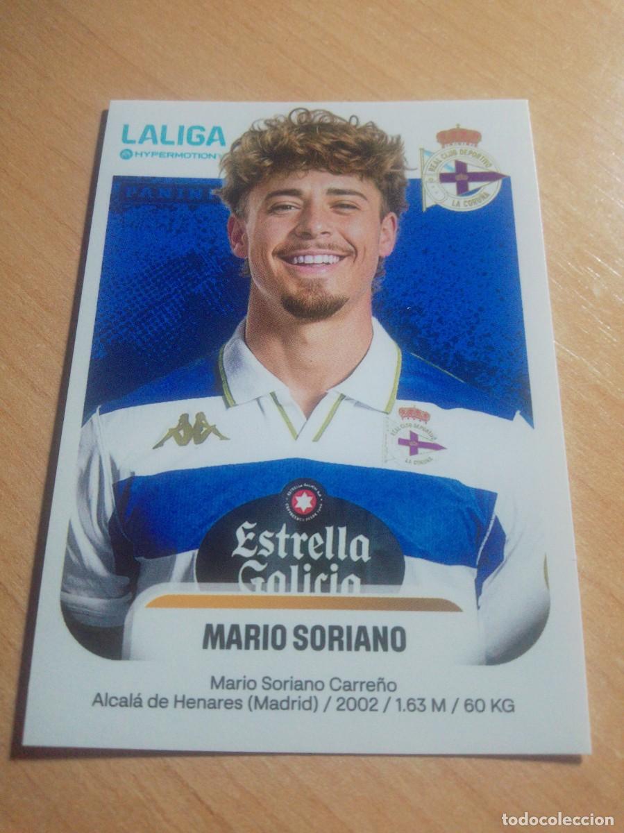 Cromos de F&uacute;tbol: 186 MARIO SORIANO DEPORTIVO DE LA CORU&Ntilde;A 2&ordf; DIVISION HYPERMOTION 25 26 PANINI 2025 2026