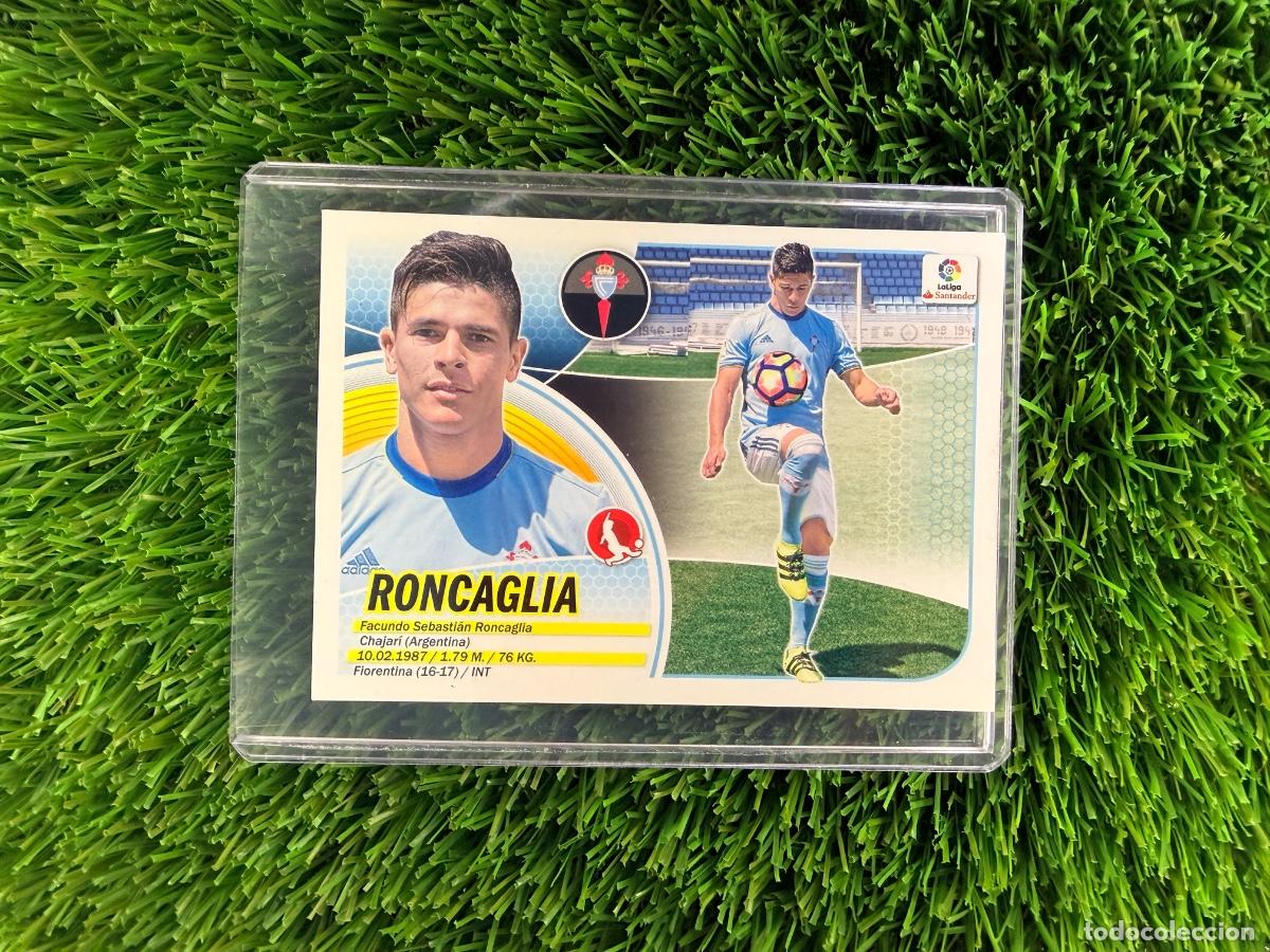 Cromos de F&uacute;tbol: N&ordm; 16 Roncaglia &Uacute;ltimos Fichajes RC Celta Liga Este 16 17