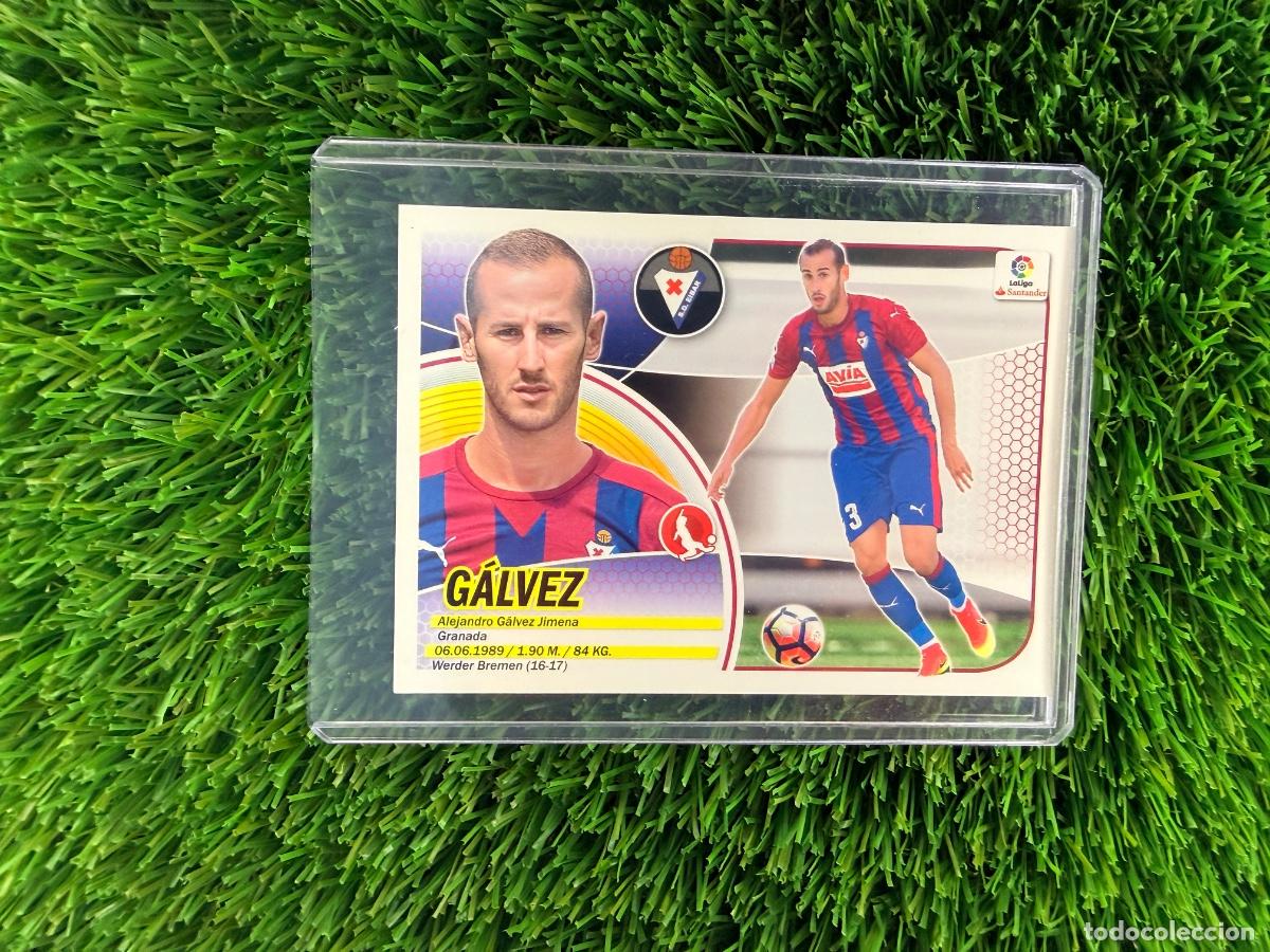 Cromos de F&uacute;tbol: N&ordm; 30 G&aacute;lvez &Uacute;ltimos Fichajes SD Eibar Liga Este 16 17