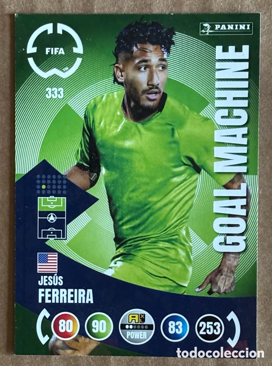 Cromos de F&uacute;tbol: JES&Uacute;S FERREIRA (SEATTLE SOUNDERS FC). CARTA GOAL MACHINE PANINI ADRENALYN XL FIFA CLUB WORLD CUP