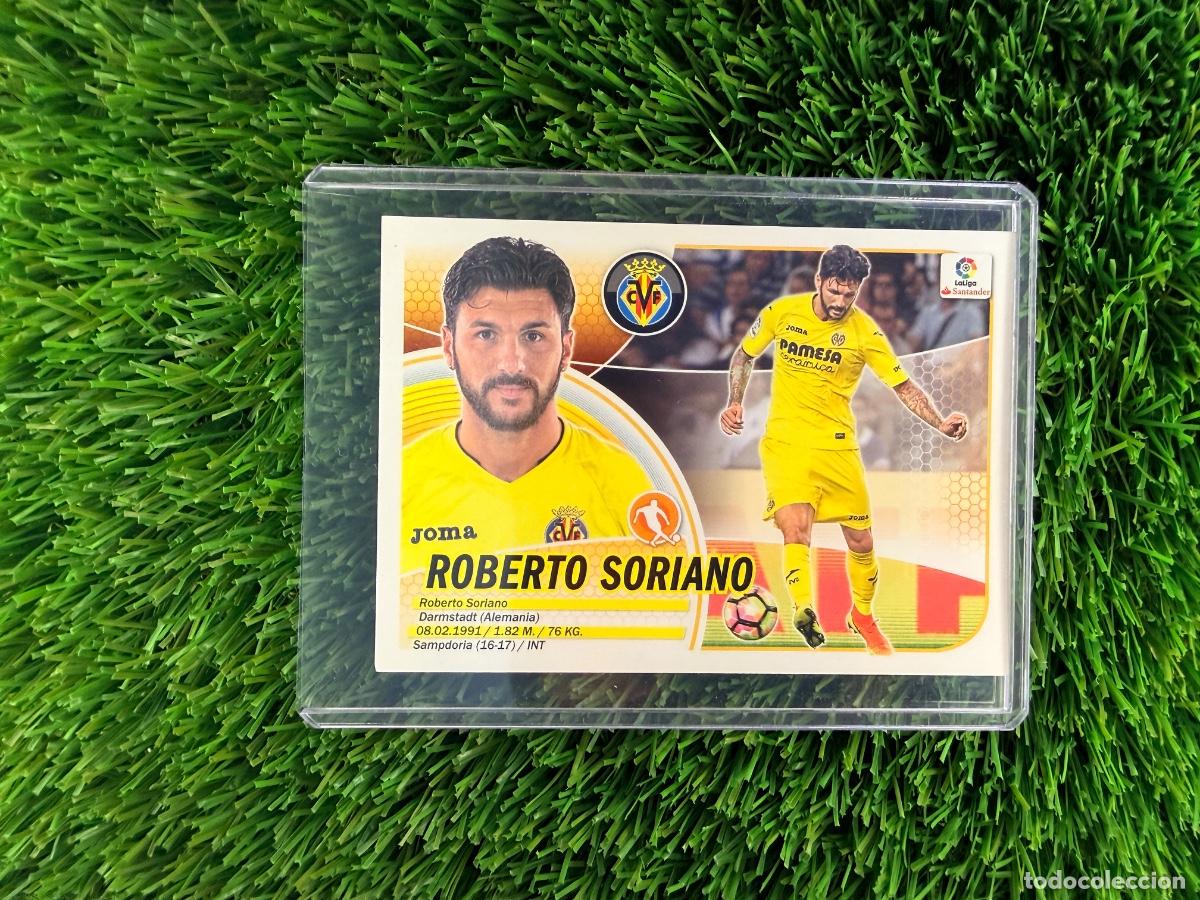 Cromos de F&uacute;tbol: N&ordm; 37 Roberto Soriano &Uacute;ltimos Fichajes Villarreal CF Liga Este 16 17