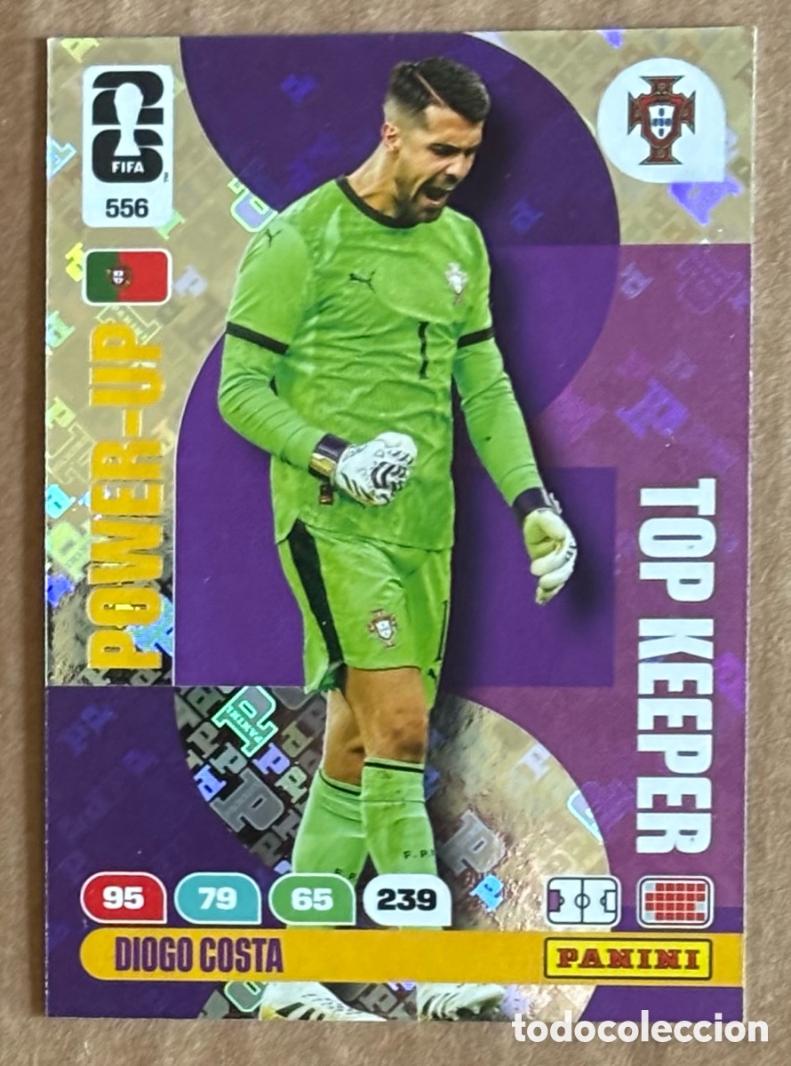 Cromos de F&uacute;tbol: DIOGO COSTA (PORTUGAL). CARTA POWER-UP TOP KEEPER PANINI ADRENALYN XL FIFA WORLD CUP 2026. #556.